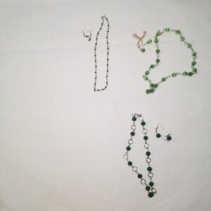 Necklace with matching earrings - handmade